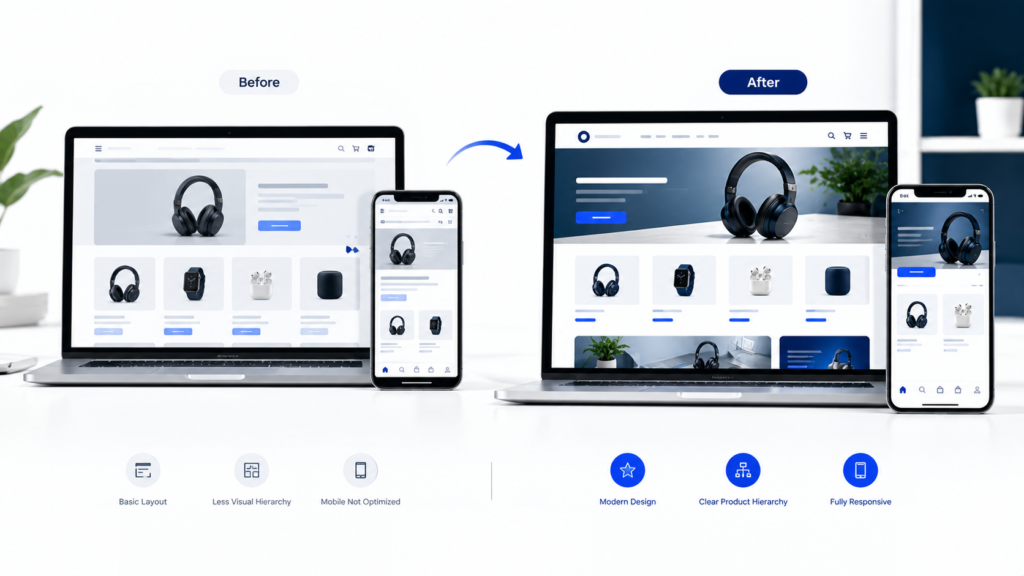 Shopify Store Redesign Services: When Should You Rebuild or Improve Your Store?